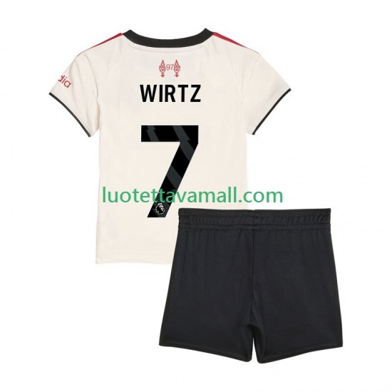 Lapset Liverpool Florian Wirtz 7 2025-2026 Lyhythihainen Fanipaita ,Vieras