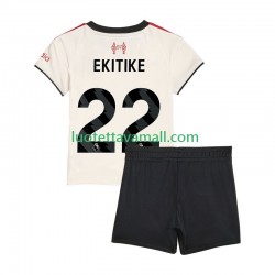 Lapset Liverpool Hugo Ekitike 22 2025-2026 Lyhythihainen Fanipaita ,Vieras