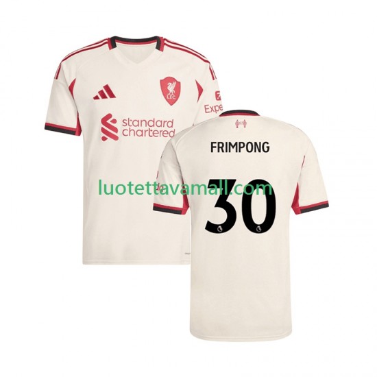 Miehet Liverpool Jeremie Frimpong 30 2025-2026 Lyhythihainen Fanipaita ,Vieras