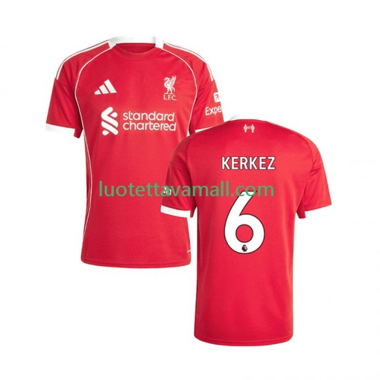 Miehet Liverpool Milos Kerkez 6 2025-2026 Lyhythihainen Fanipaita ,Koti