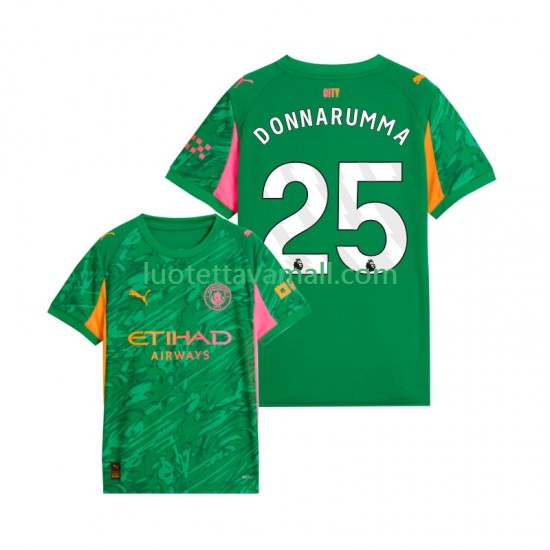 Miehet Manchester City Maalivahdin Gianluigi Donnarumma 25 2025-2026 Lyhythihainen Fanipaita ,Koti