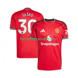 Miehet Manchester United Benjamin Sesko 30 2025-2026 Lyhythihainen Fanipaita ,Koti