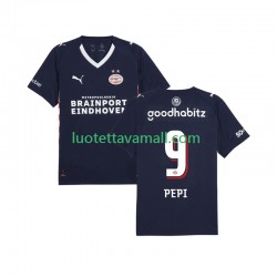 Miehet PSV Eindhoven Ricardo Pepi 9 2025-2026 Lyhythihainen Fanipaita ,Vieras
