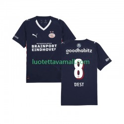 Miehet PSV Eindhoven Sergino Dest 8 2025-2026 Lyhythihainen Fanipaita ,Vieras