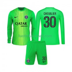 Lapset Paris Saint-Germain Maalivahdin Lucas Chevalier 30 2025-2026 Pitkähihainen Fanipaita ,Vieras