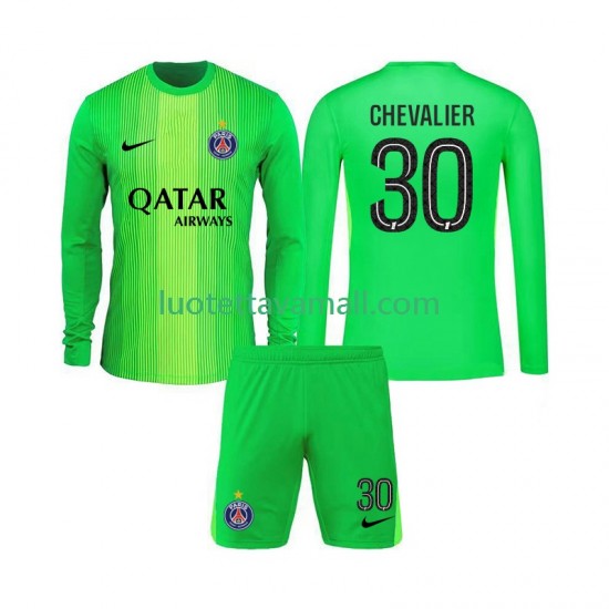 Lapset Paris Saint-Germain Maalivahdin Lucas Chevalier 30 2025-2026 Pitkähihainen Fanipaita ,Vieras