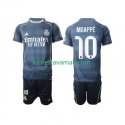 Lapset Real Madrid Kylian Mbappe 10 2025-2026 Lyhythihainen Fanipaita ,Vieras