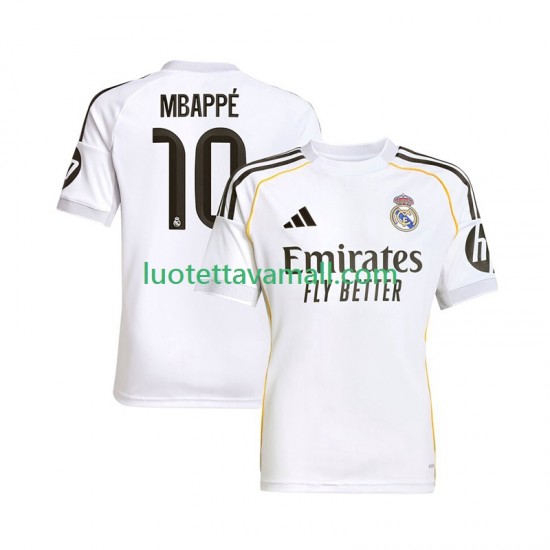 Miehet Real Madrid Kylian Mbappe 10 2025-2026 Lyhythihainen Fanipaita ,Koti