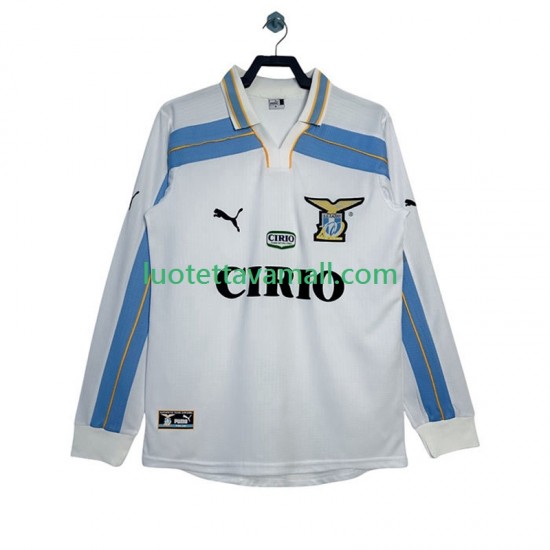Miehet SS Lazio Retro 1999 2000 Pitkähihainen Fanipaita ,Vieras