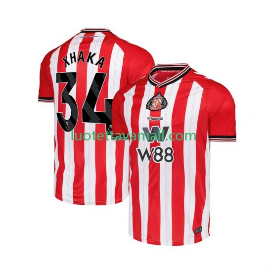 Miehet Sunderland Granit Xhaka 34 2025-2026 Lyhythihainen Fanipaita ,Koti