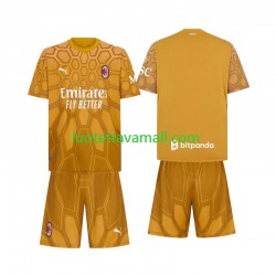 Lapset AC Milan Maalivahdin 2026-2027 Lyhythihainen Fanipaita ,Koti