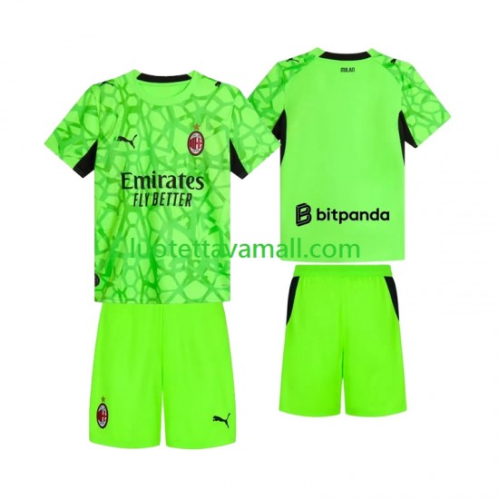 Lapset AC Milan Maalivahdin 2026-2027 Lyhythihainen Fanipaita ,Kolmas