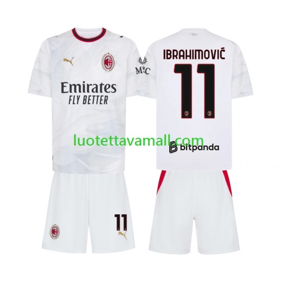 Lapset AC Milan Ibrahimovic 11 2026-2027 Lyhythihainen Fanipaita ,Vieras