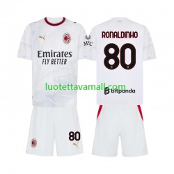 Lapset AC Milan Ronaldinho 80 2026-2027 Lyhythihainen Fanipaita ,Vieras Lapset AC Milan Ronaldinho 80 2026-2027 Lyhythihainen Fanipaita ,Vieras