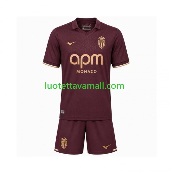 Lapset AS Monaco 2026-2027 Lyhythihainen Fanipaita ,Vieras