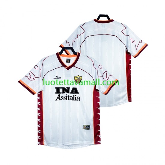 Miehet AS Roma Retro 1999 2000 Lyhythihainen Fanipaita ,Vieras