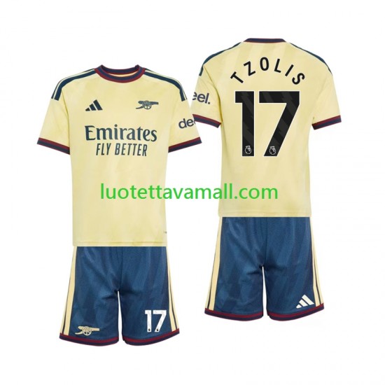 Lapset Arsenal Christos Tzolis 17 2026-2027 Lyhythihainen Fanipaita ,Kolmas
