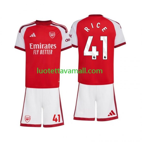 Lapset Arsenal Declan Rice 41 2026-2027 Lyhythihainen Fanipaita ,Koti