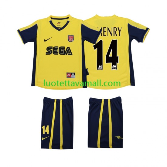 Lapset Arsenal Thierry Henry 14 Retro 2000 2001 Lyhythihainen Fanipaita ,Vieras