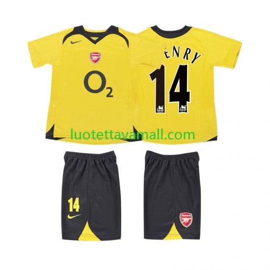 Lapset Arsenal Thierry Henry 14 Retro 2005 2006 Lyhythihainen Fanipaita ,Vieras