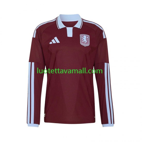 Miehet Aston Villa 2026-2027 Pitkähihainen Fanipaita ,Koti