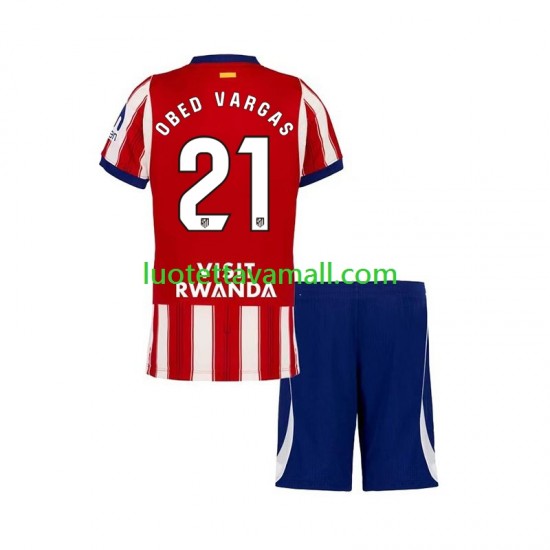 Lapset Atlético Madrid Obed Vargas 21 2026-2027 Lyhythihainen Fanipaita ,Koti