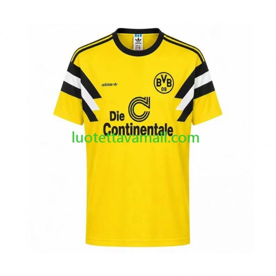 Miehet Borussia Dortmund Retro 1989 Lyhythihainen Fanipaita ,Koti