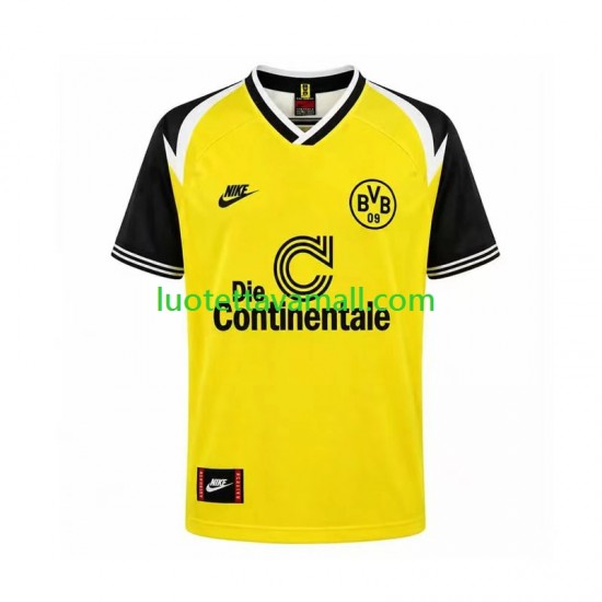 Miehet Borussia Dortmund Retro 1995 Lyhythihainen Fanipaita ,Koti