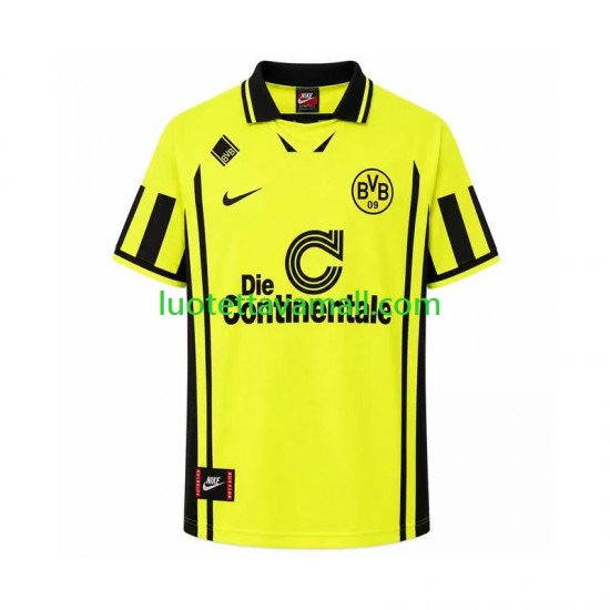Miehet Borussia Dortmund Retro 1996 Lyhythihainen Fanipaita ,Koti