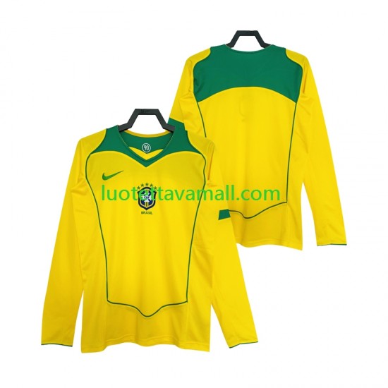 Miehet Brasilia Retro 2004 Pitkähihainen Fanipaita ,Koti