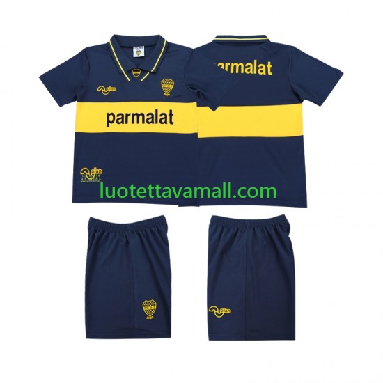 Lapset CA Boca Juniors Retro 1993 1995 Lyhythihainen Fanipaita ,Koti