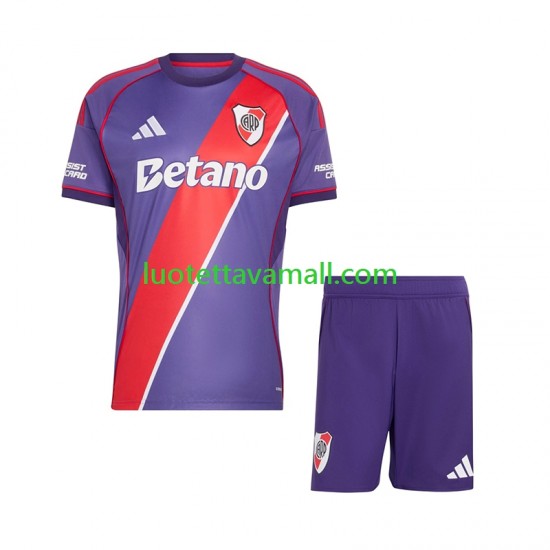 Lapset CA River Plate 2026-2027 Lyhythihainen Fanipaita ,Kolmas