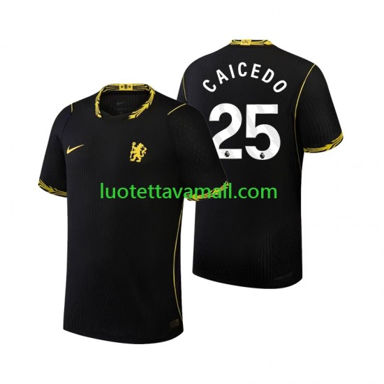 Miehet Chelsea Moises Caicedo 25 2026-2027 Lyhythihainen Fanipaita ,Vieras