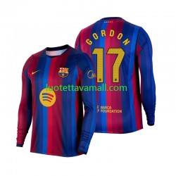Miehet FC Barcelona Anthony Gordon 17 2026-2027 Pitkähihainen Fanipaita ,Koti Miehet FC Barcelona Anthony Gordon 17 2026-2027 Pitkähihainen Fanipaita ,Koti