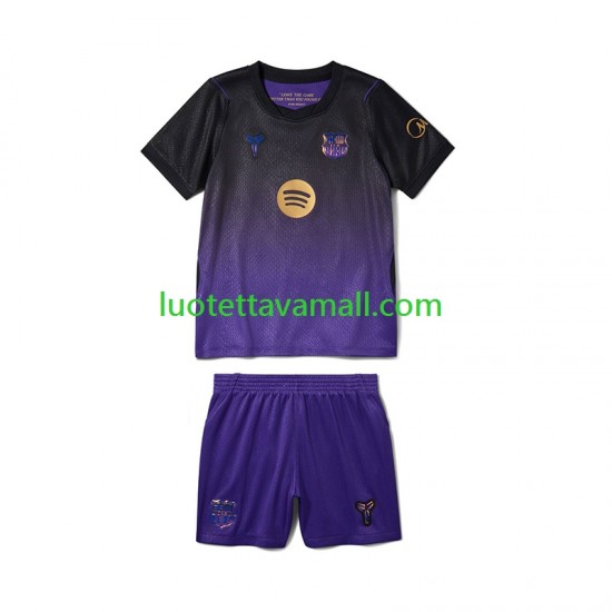 Lapset FC Barcelona 2026-2027 Lyhythihainen Fanipaita ,Vieras