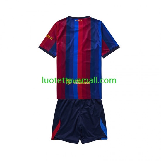 Lapset FC Barcelona 2026-2027 Lyhythihainen Fanipaita ,Koti