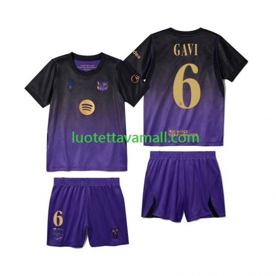 Lapset FC Barcelona Gavi 6 2026-2027 Lyhythihainen Fanipaita ,Vieras