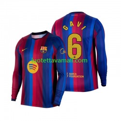 Miehet FC Barcelona Gavi 6 2026-2027 Pitkähihainen Fanipaita ,Koti Miehet FC Barcelona Gavi 6 2026-2027 Pitkähihainen Fanipaita ,Koti