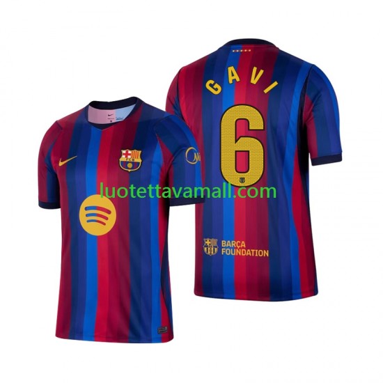 Miehet FC Barcelona Gavi 6 2026-2027 Lyhythihainen Fanipaita ,Koti