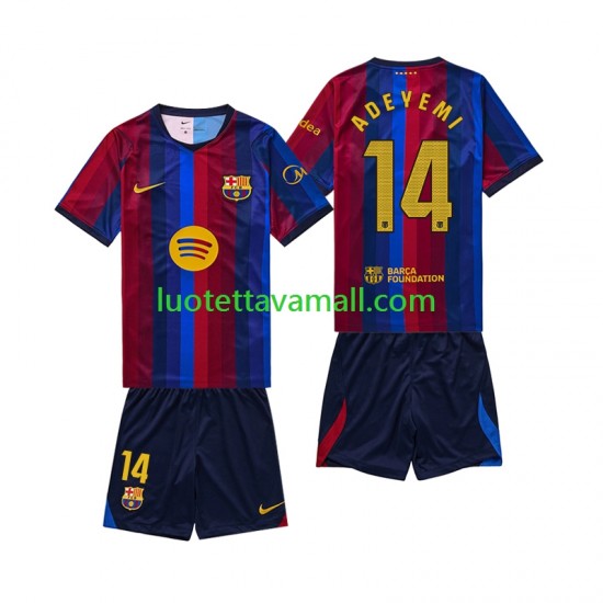 Lapset FC Barcelona Karim Adeyemi 14 2026-2027 Lyhythihainen Fanipaita ,Koti