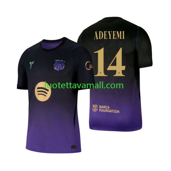 Miehet FC Barcelona Karim Adeyemi 14 2026-2027 Lyhythihainen Fanipaita ,Vieras