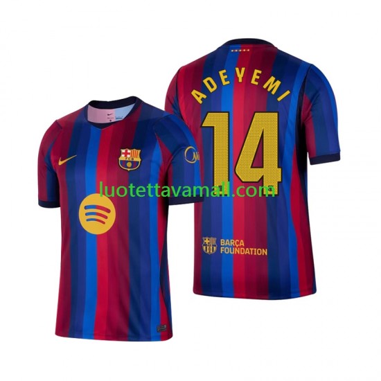 Miehet FC Barcelona Karim Adeyemi 14 2026-2027 Lyhythihainen Fanipaita ,Koti