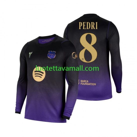 Miehet FC Barcelona Pedri 8 2026-2027 Pitkähihainen Fanipaita ,Vieras