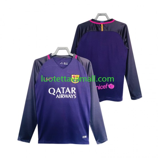 Miehet FC Barcelona Retro 2016 2017 Pitkähihainen Fanipaita ,Vieras