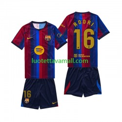 Lapset FC Barcelona Rodri 16 2026-2027 Lyhythihainen Fanipaita ,Koti Lapset FC Barcelona Rodri 16 2026-2027 Lyhythihainen Fanipaita ,Koti