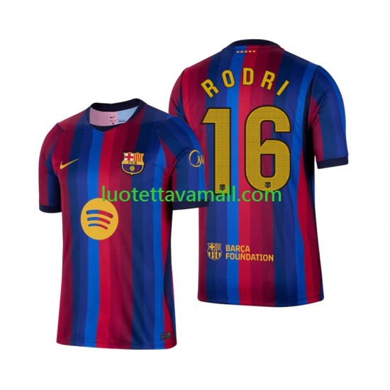 Miehet FC Barcelona Rodri 16 2026-2027 Lyhythihainen Fanipaita ,Koti