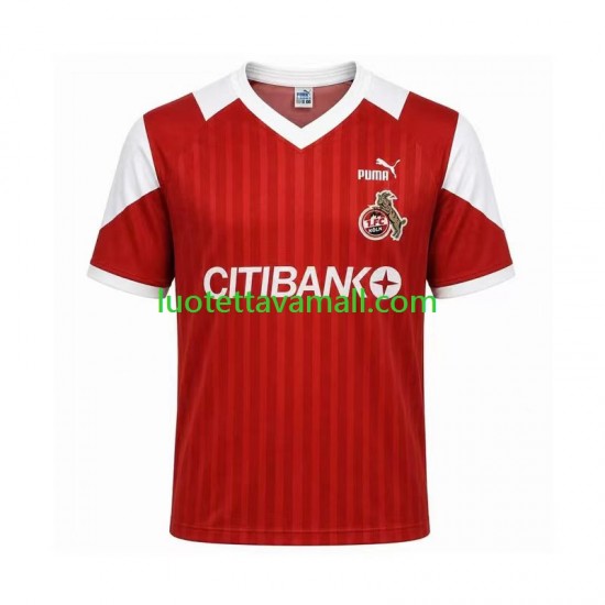 Miehet FC Köln Retro 1992 1993 Lyhythihainen Fanipaita ,Vieras