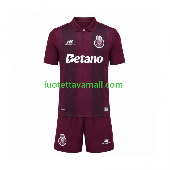 Lapset FC Porto 2026-2027 Lyhythihainen Fanipaita ,Vieras