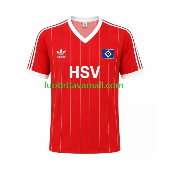 Miehet Hamburger SV Retro 1983 Lyhythihainen Fanipaita ,Vieras