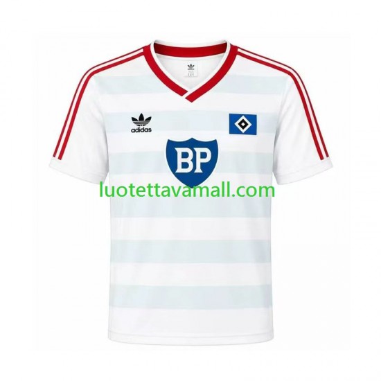 Miehet Hamburger SV Retro 1986 Lyhythihainen Fanipaita ,Vieras
